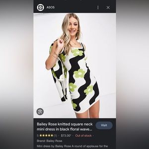 Bailey Rose Knit Floral Dress Small